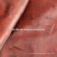 100% Poly Yarn Dyed Red Jacquard (JF-4)
